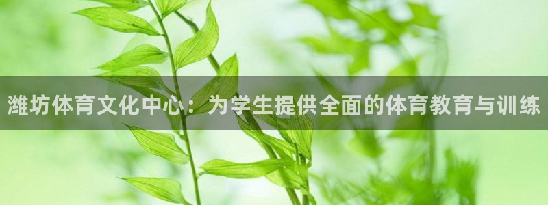 必发官网下载招商：潍坊体育文化中心：为学生提供全面的